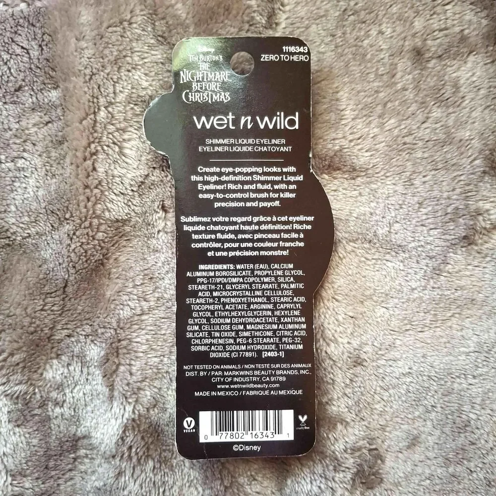 Wet n Wild Nightmare Before Christmas Shimmer Liquid White Eyeliner 0.09 fl oz